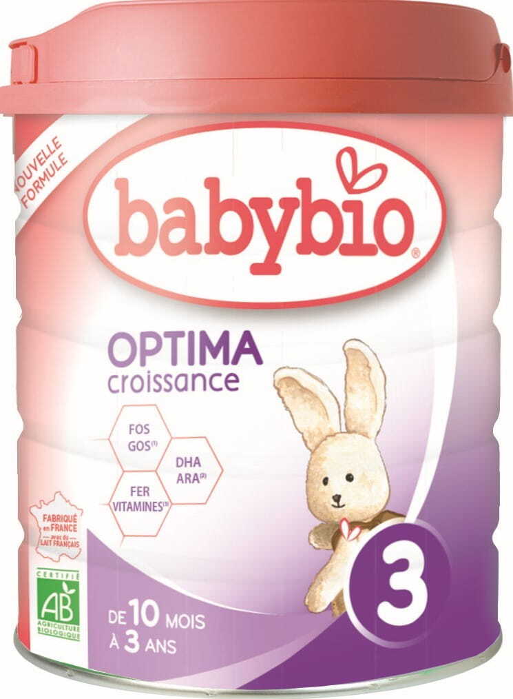 Bio-Milchnahrung für Kinder von 10 Monaten bis 3 Jahren, BABYBIO, 800 g, natürliche Säuglingsnahrung in Dose
