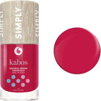 Nagellack von KABOS, "Weniger ist mehr" Eco in 10 ml, zeigt den glatten, farbigen Nagellack auf einem weißen Hintergrund.