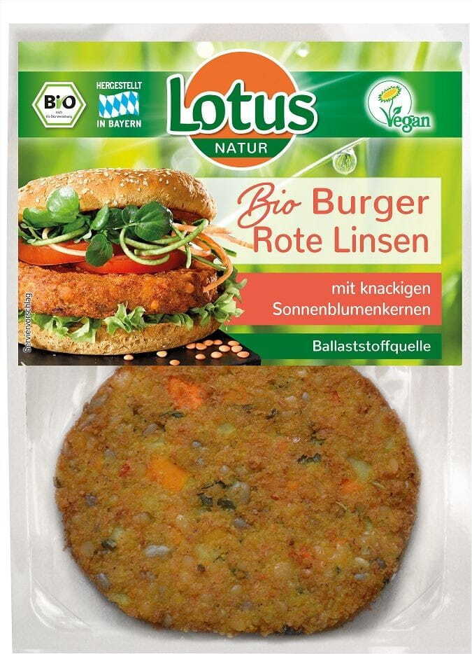 Gemüseburger mit Linsen BIO 160 g - LOTUS