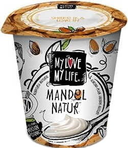 Natürliches BIO Mandelprodukt von MY LOVE MY LIFE in 125 g Packung, frisch und hochwertig, ideal für gesunde Ernährung.