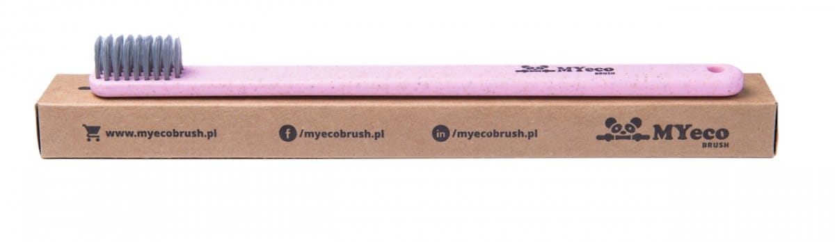 Zahnbürste aus Weizen- und Maisrosa weich - MYECOBRUSH