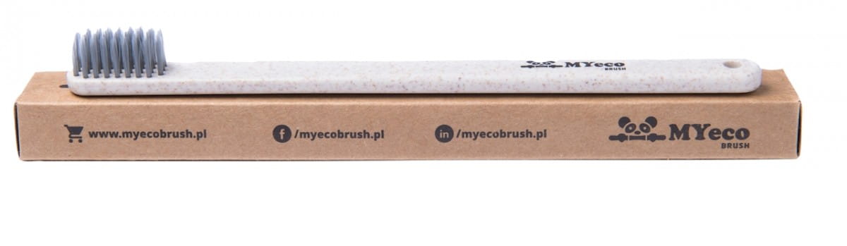 Zahnbürste aus Weizen und Mais beige soft - MYECOBRUSH