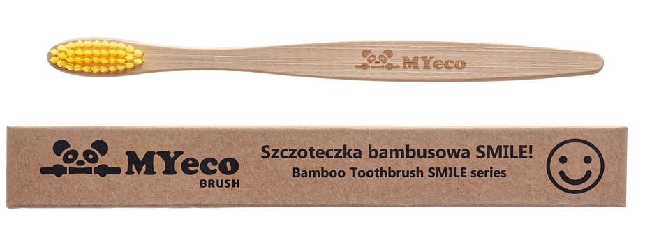 Zahnbürste Bambus gelb weich - MYECOBRUSH