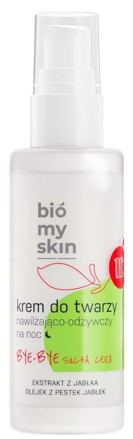 Feuchtigkeitsspendende Gesichtscreme für die Nacht von EKOWITAL, Bio, pflegt die Haut intensiv, 50 ml in einer weißen Tube