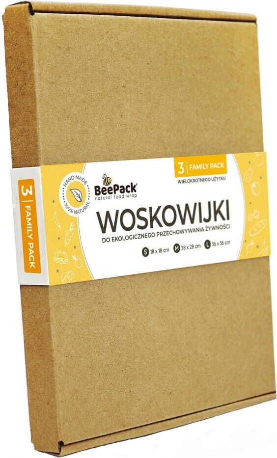 BEEPACK Wachsbecher Größe Sml Familienpackung, biologischer Wachsbecher für Bienen, im Set mit mehreren Bechern sichtbar