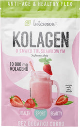 Collagen 10000 MG mit Pulver mit Erdbeergeschmack 107 g INTENSON
