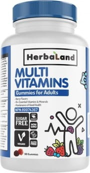 Funktionelle Multivitamin-Gele für Erwachsene von HERBALAND, 90 Stück, naturbelassene Nahrungsergänzung in praktischer Verpackung
