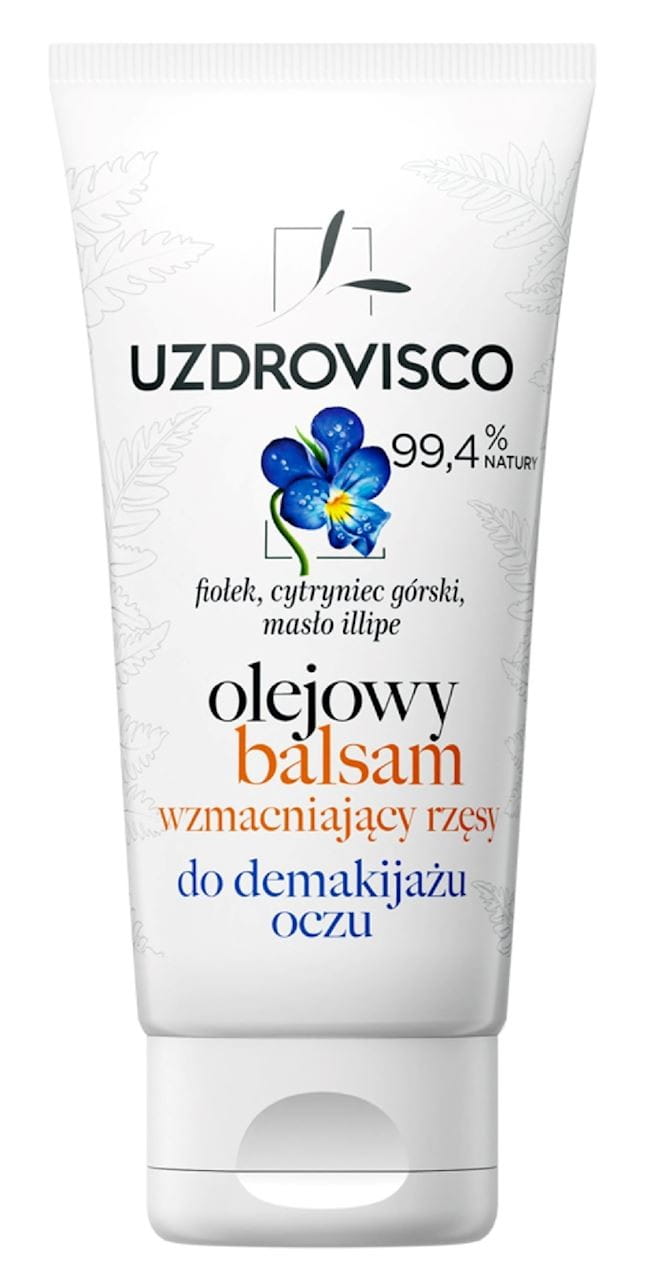 Augen-Make-up Entferner und Wimpernserum von UZDROVISCO in 60 ml Flasche, flüssige Öllotion für gepflegte Augenpartie
