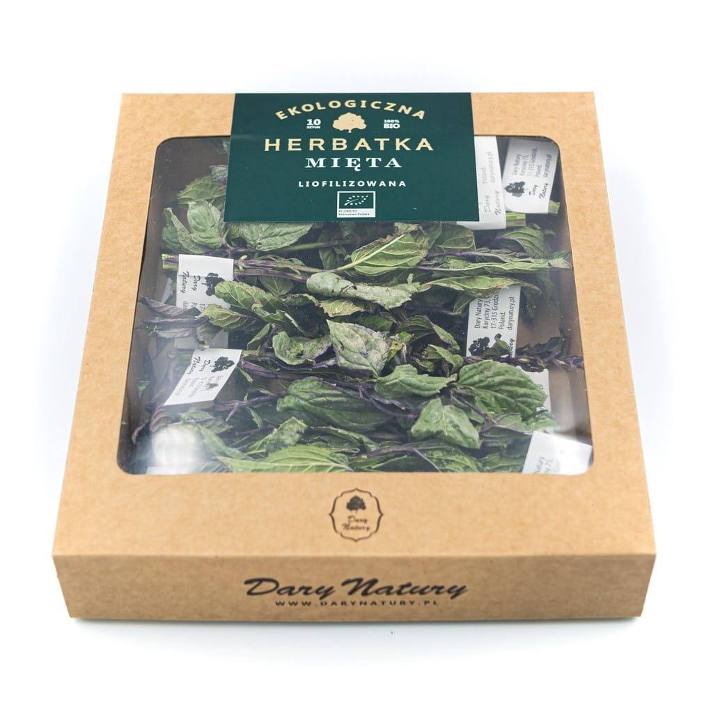 Gefriergetrockneter Pfefferminztee BIO (10 x 1 g) 10 g - GESCHENKE DER NATUR