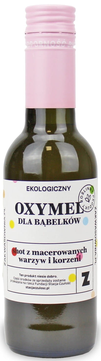 Bio Oxymel für Blasen von ZAKWASOWNIA, 250 ml Flasche, Naturprodukt zur Unterstützung der Harnwege, im Glasflasche abgebildet