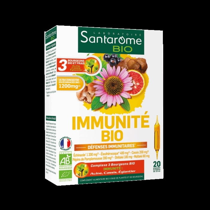 SANTAROME Bio-Immunitätsstärkungs-Ampullen, 20 Stück, 10 ml Fläschchen, für Unterstützung des Immunsystems