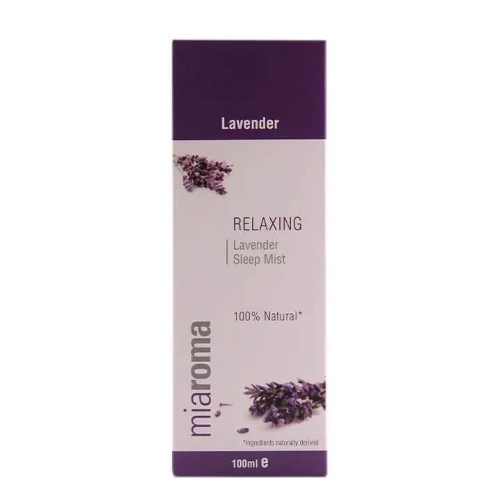 Miaroma Lavendel Schlafnebel von HOLLAND & BARRETT, 100 ml Flasche mit Lavendelduft zur Entspannung im Schlafzimmer