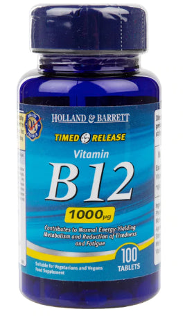 Vitamin B12 1000 mcg Extended Release 100 HOLLAND & BARRETT Tabletten