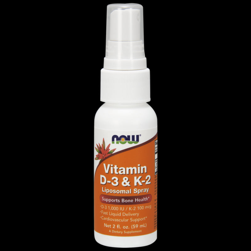 Vitamin D3 und K2 liposomales Spray 59 ml NOW FOODS