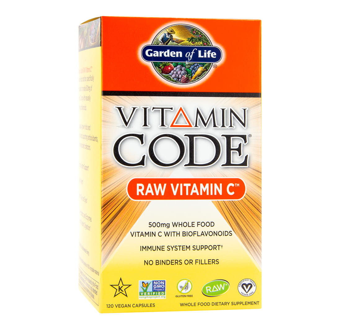 Rohes Vitamin C in 120 Kapseln von GARDEN OF LIFE, natürliche Vitamin C-Quelle in praktische Kapseln.