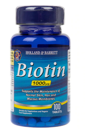 Biotin - bioTIN 1000 mcg 100 Tabletten HOLLAND & BARRETT
