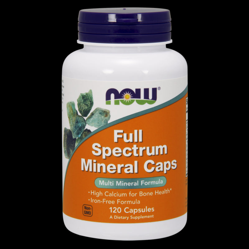 Vollspektrum-Mineralkapseln Mineralien für Erwachsene 120 Kapseln NOW FOODS