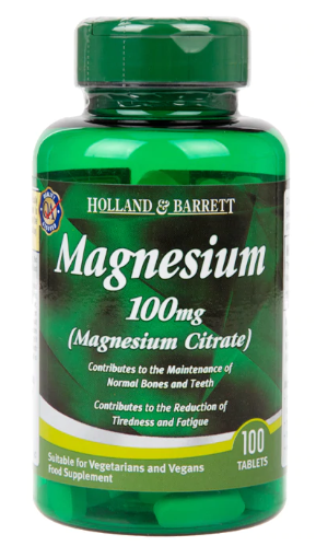 Magnesium Magnesiumcitrat 100 Tabletten HOLLAND & BARRETT