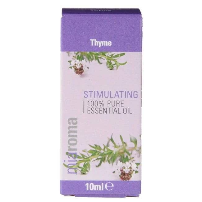 Reines ätherisches Thymianöl von Holland & Barrett in 10 ml Flasche, natürlicher Inhaltsstoff für Aromatherapie und Wellness.