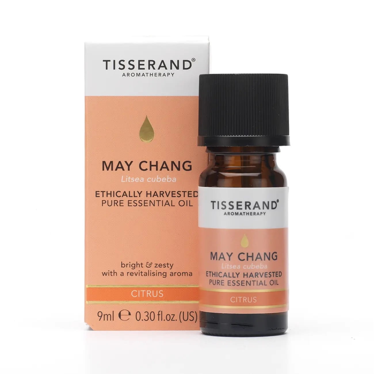 Ethisch geerntetes Maychang Litsea-Cubeba-Öl in 9 ml Flasche, TISSERAND AROMATHERAPY, mit frischem, ätherischem Duft.