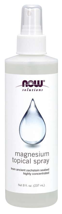 Magnesiumspray von NOW FOODS in 237 ml Flasche, flüssiges topisches Magnesiumspray für Hautanwendung