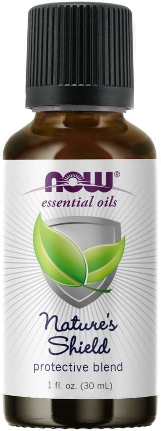 Ätherisches Öl Nature's Shield Schutzmischung von NOW FOODS in 30 ml Flasche, mit natürlich wirksamen Kräuterextrakten.