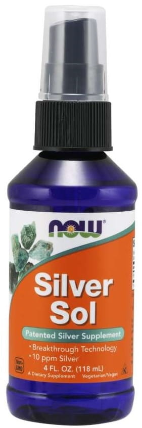 Kolloidales Silber Silber Sol Silber 10 ppm 118 ml NOW FOODS