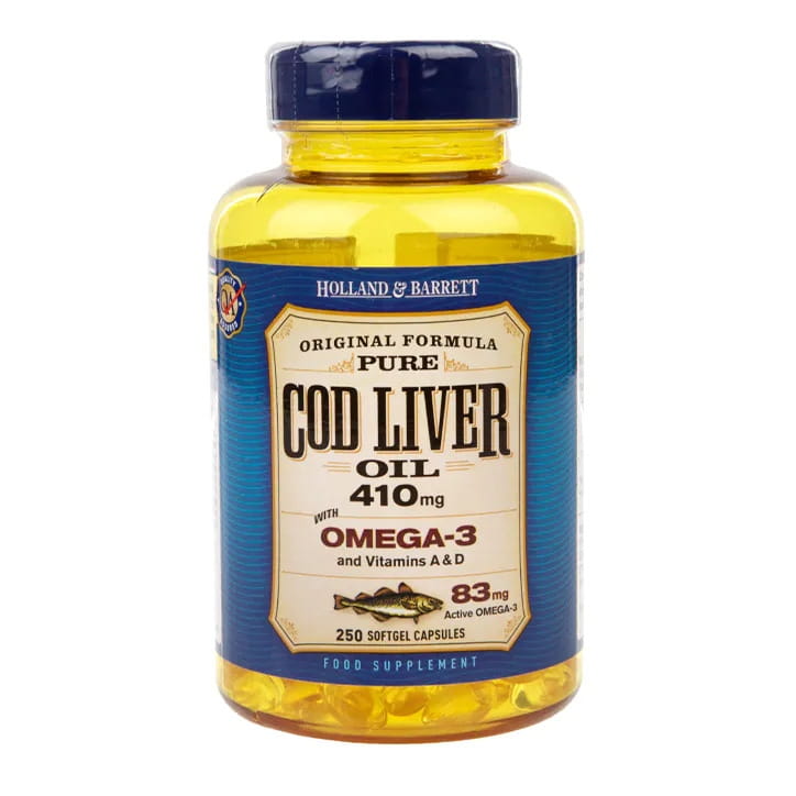 Lebertran Lebertran 410 MG 250 Kapseln HOLLAND & BARRETT