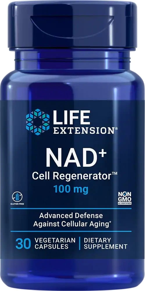 Nad- und Zellregenerator 100 mg, 30 Kapseln, zur Unterstützung der Zellgesundheit, von LIFE EXTENSION.