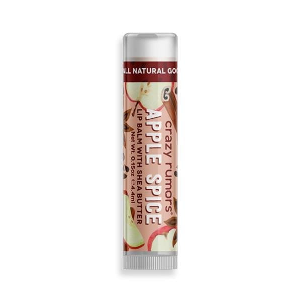 Natürliches Apfelgewürz Lippenbalsam von CRAZY RUMORS, gepflegende Lippenpflege mit frischem Apfelduft und Gewürzaroma.