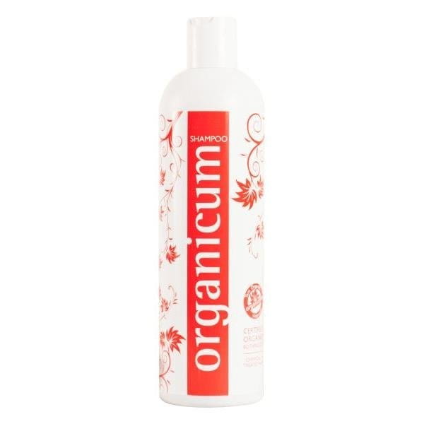 Organicum Shampoo für chemisch behandelte Haare, weiche Textur, weiße Flasche, geeignet für empfindliche und gepflegte Haare