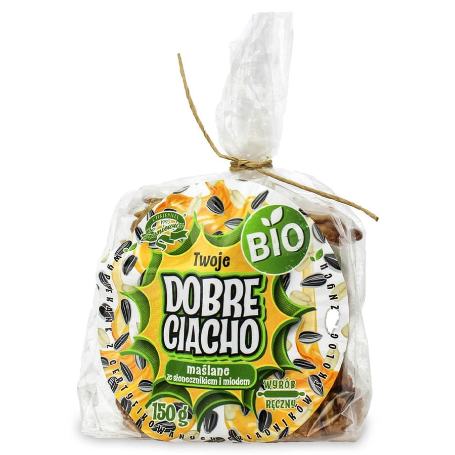 Weizenkuchen mit Honig und Sonnenblumenkernen BIO 150g GOOD CIACHO