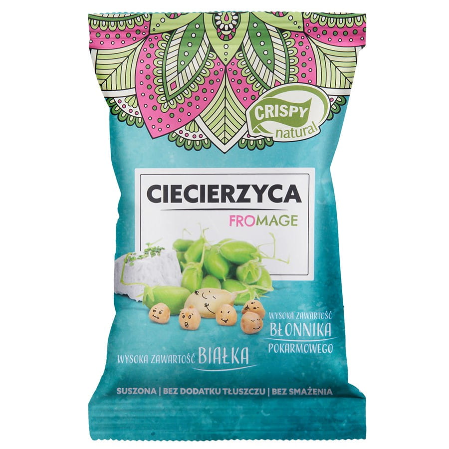 Getrocknete Kichererbsenchips - Frischkäse natur 25g CRISPY