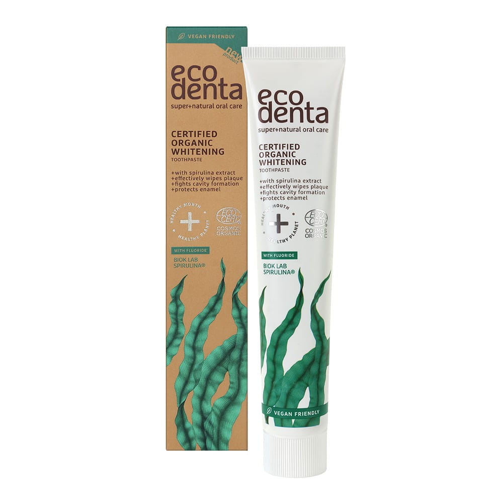 Bio-K Spirulina und Fluorid Zahnpasta in 75 ml Tube, natürliche Zahnpflege von BIOK LABORATORIJA