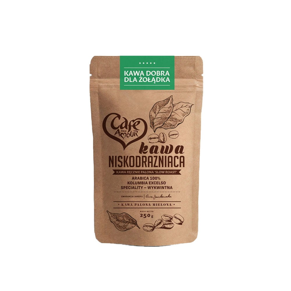 Gemahlener Kaffee, reizarm, handgeröstet 250 g CAFE AMOUR