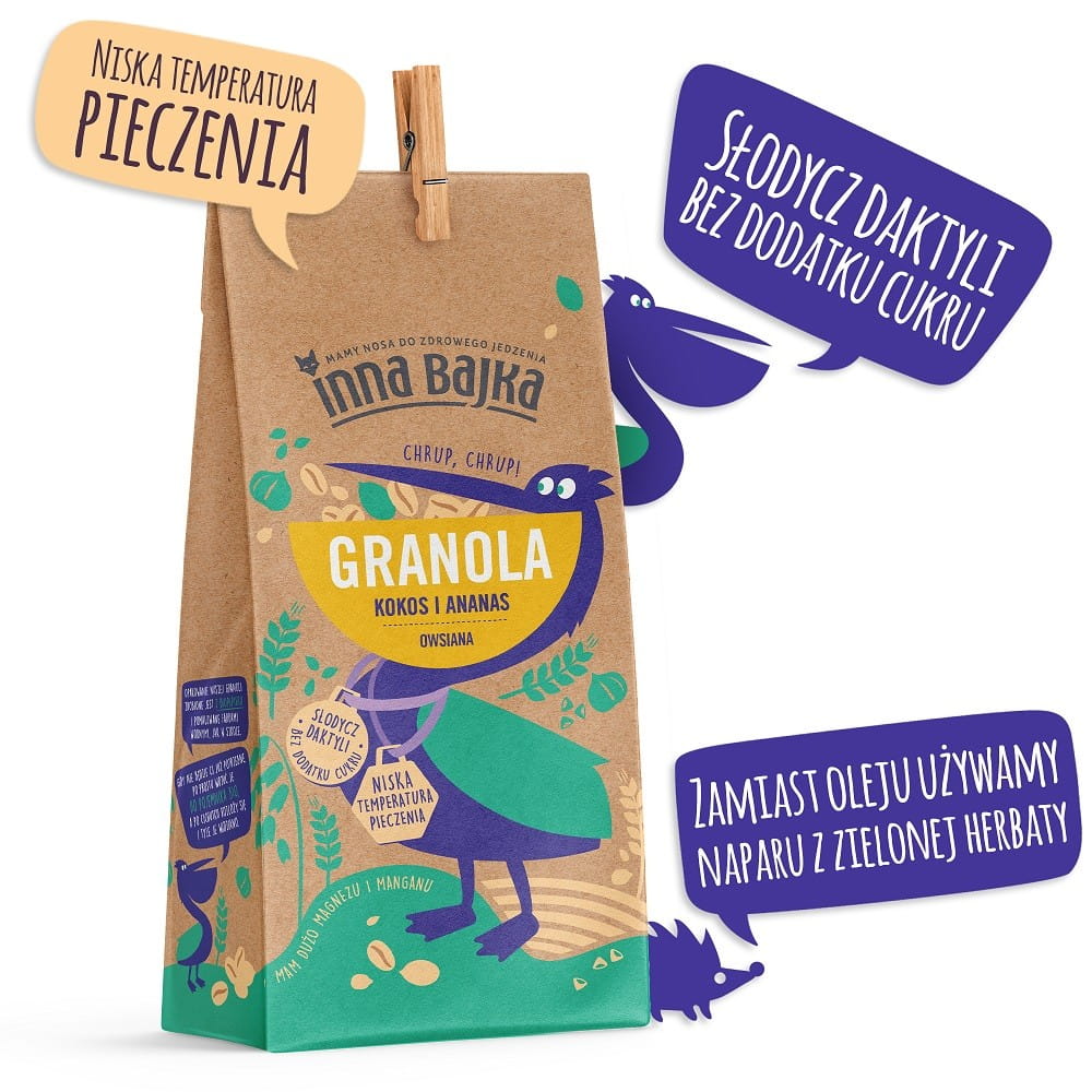 Kokos-Granola mit Ananas 65 g ANDERE GESCHICHTE
