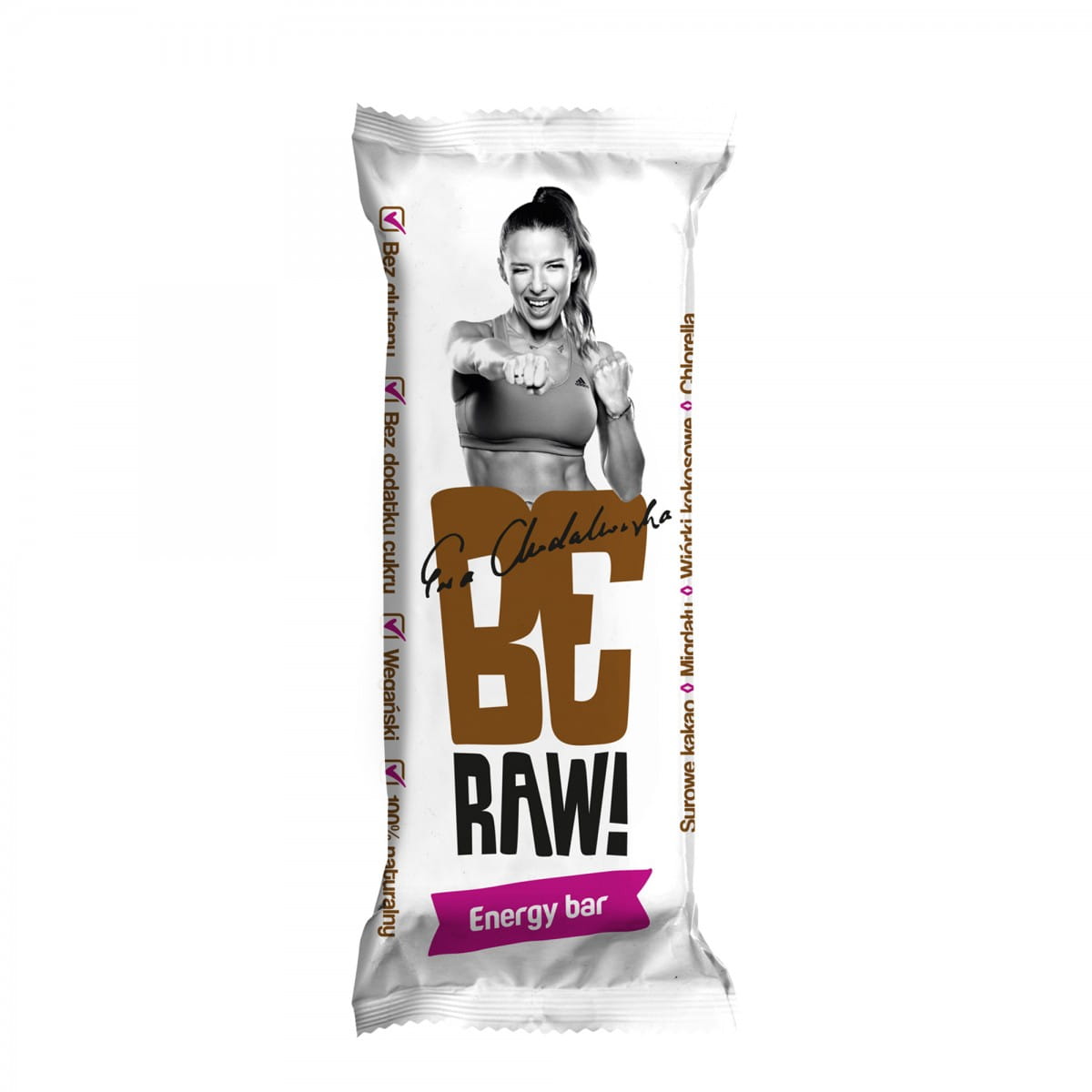 Roher Kokos-Energieriegel von PURELLA FOOD, 40 g, mit Kakaoriegel und natürlichem Kokosgeschmack, frisch und nahrhaft.