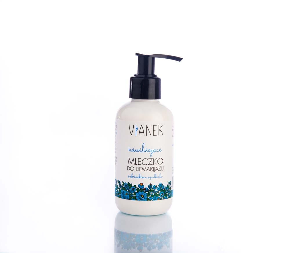 Feuchtigkeitsspendende Reinigungsmilch von VIANEK, 150 ml, cremige Textur zum sanften Reinigen der Haut.