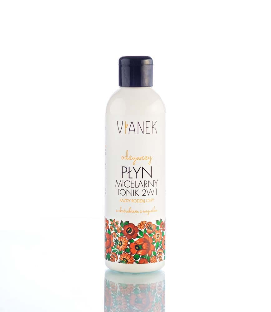 Pflegendes Tonic und Mizellenwasser 2in1 von VIANEK in 200ml Flasche, sanfte Reinigung und Pflege für die Haut