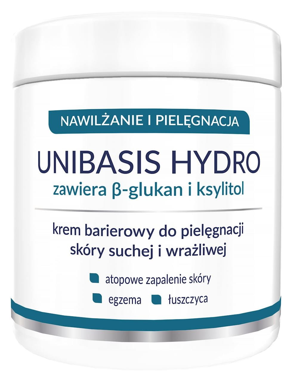 Unibasis Hydro-Barrierecreme von STARPHARMA in 500g Dose, pflegt trockene und empfindliche Haut mit Xylit und Beta-Glucan.