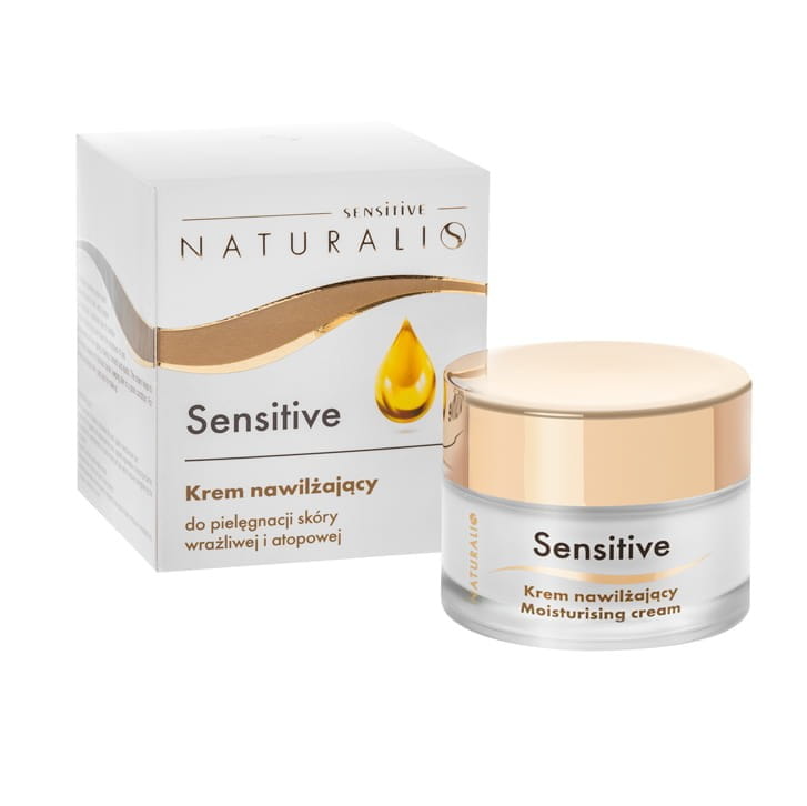 Feuchtigkeitscreme von NATURALIS für empfindliche und atopische Haut, 50 ml, pflegt sensibel und spendet Feuchtigkeit.