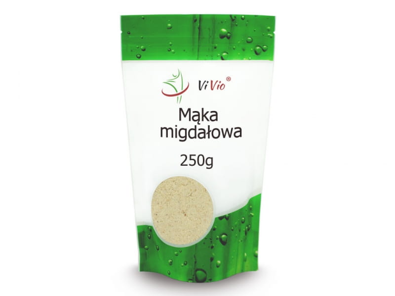 Mandelmehl in 250g-Packung von VIVIO, feines, hellbraunes Mehl aus Mandeln, ideal zum Backen und Kochen.