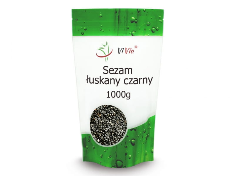 Schwarzer Sesam 1000g - VIVIO - Biogo.de