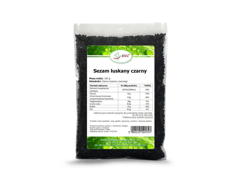 Schwarzer Sesam 100g - VIVIO - Biogo.de