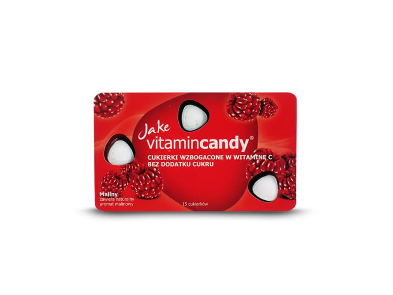 Zuckerfreie Bonbons Himbeere 18g JAKE VITAMINCANDY - Biogo.de