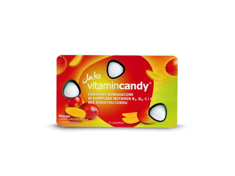 Zuckerfreie Bonbons 18g JAKE VITAMINCANDY Mango - Biogo.de