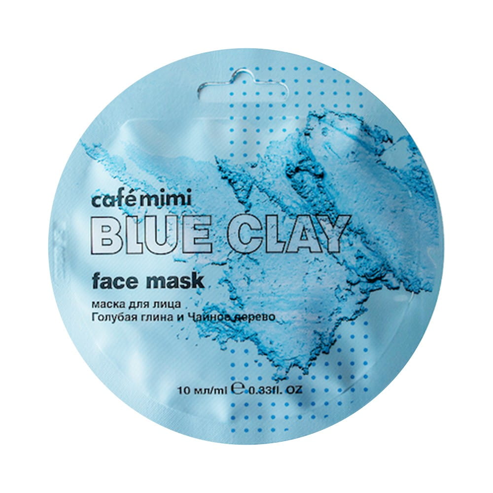 Gesichtsmaske blauer Ton und Teebaum 10 ml CAFEMIMI - Biogo.de