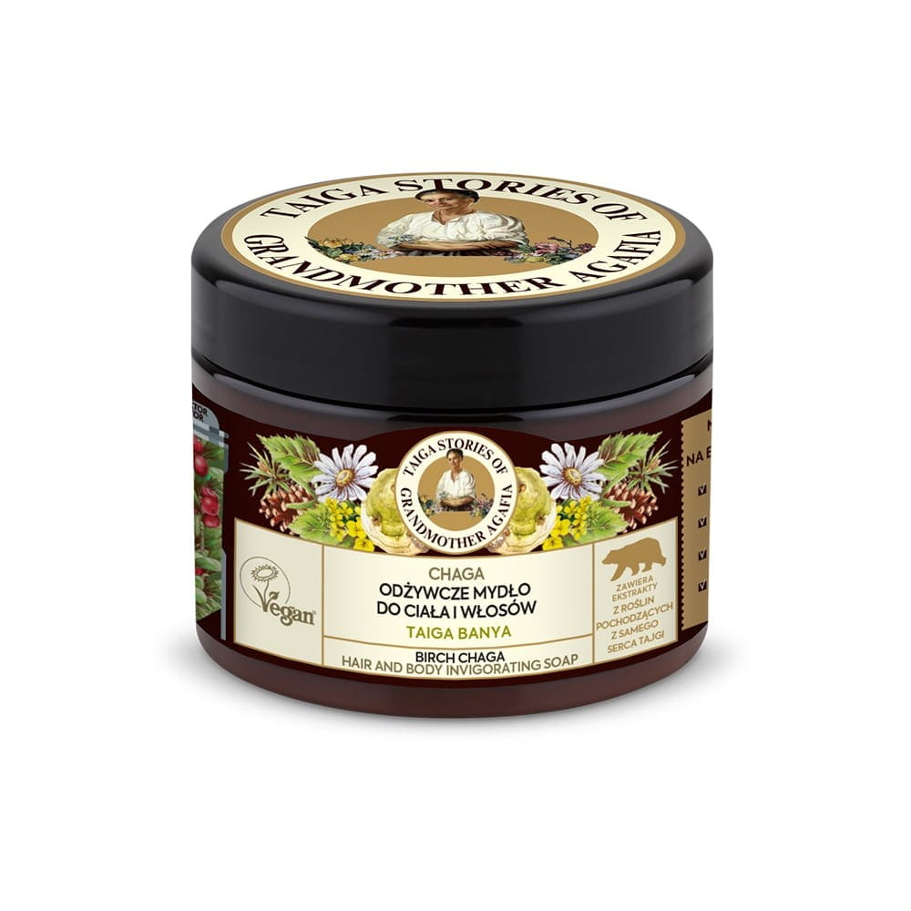 Pflegende Körper- und Haarseife Chaga 300 ml - Biogo.de