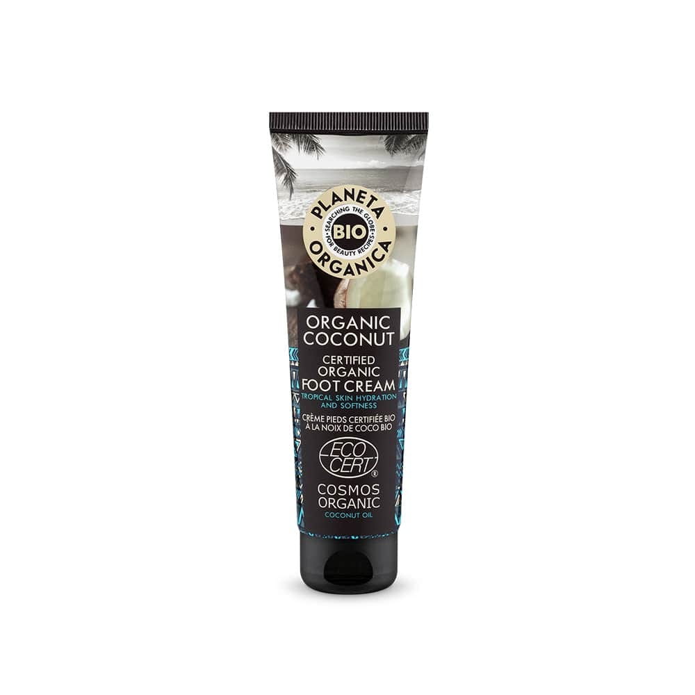Feuchtigkeits-Fußcreme - Glättende Bio-Kokosnuss 75 ml - Biogo.de