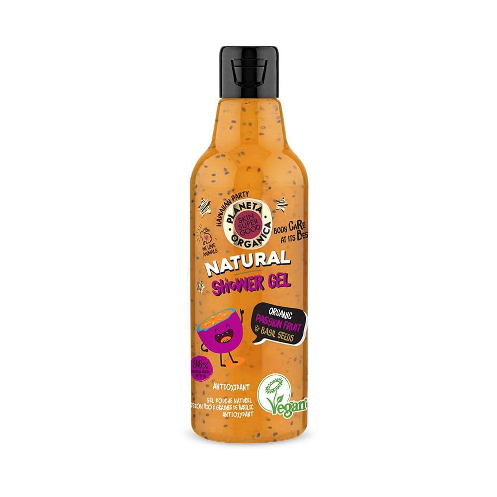Passionsfrucht-Duschgel & Basilikumsamen 250 ml - Biogo.de